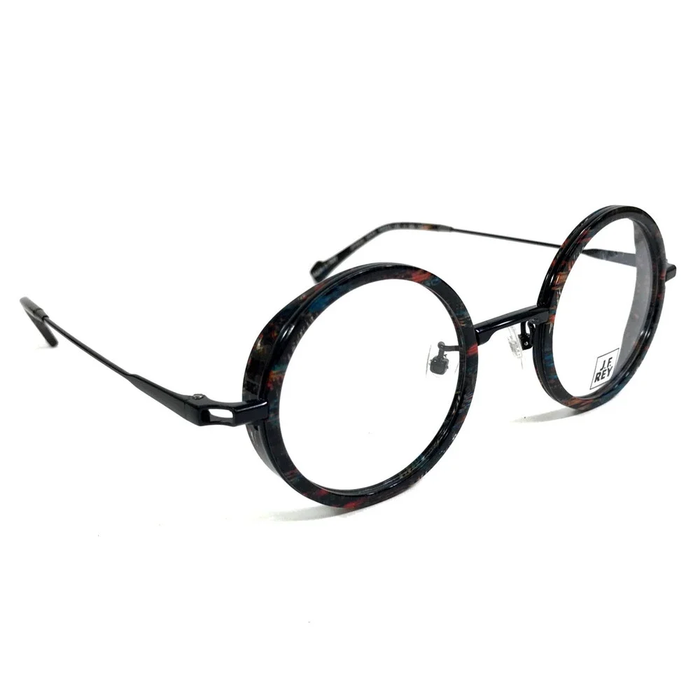 J. F. Rey Eyeglasses Frames JF3025 0045 Black Brown Blue Red Bur 46-24-148